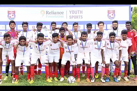 Loyola College won its RFYS football match 9-0 on Tuesday