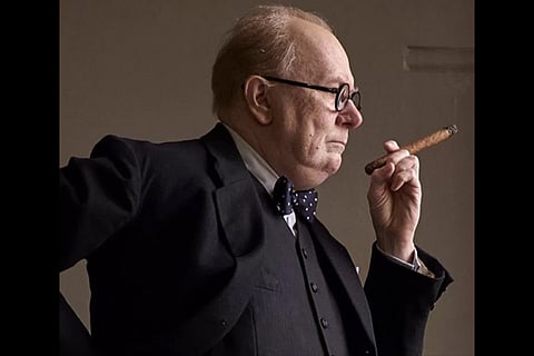 Gary Oldman plays Winston Churchill in the film