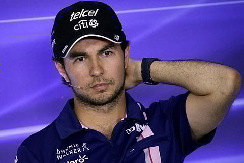 Force India's Sergio Perez during the press conference (Reuters File Photo)