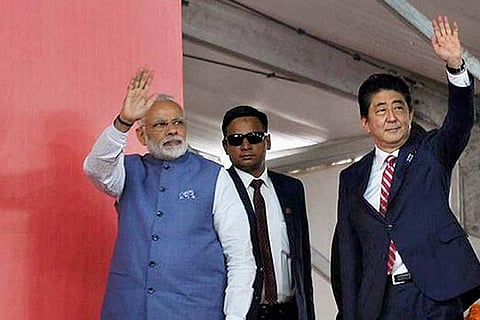 Prime Minister Narendra Modi and his Japanese counterpart Shinzo Abe
