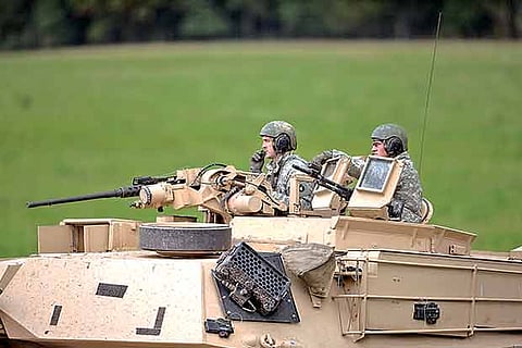 Sweden?s soldiers attend the Aurora 17 military exercise in Gothenburg