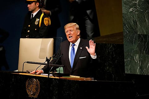 US President Donald Trump 