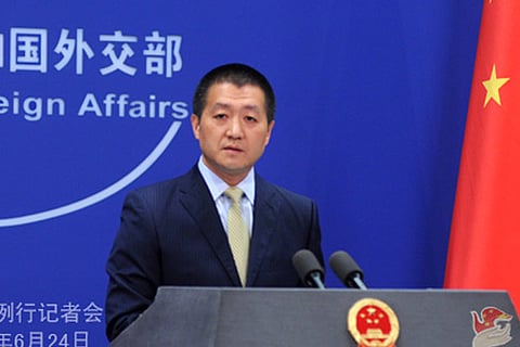 Chinese foreign ministry spokesman Lu Kang