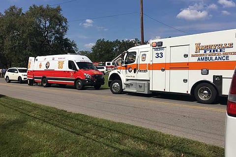 People were injured when gunfire erupted at the Burnette Chapel Church of Christ, in Nashville, US