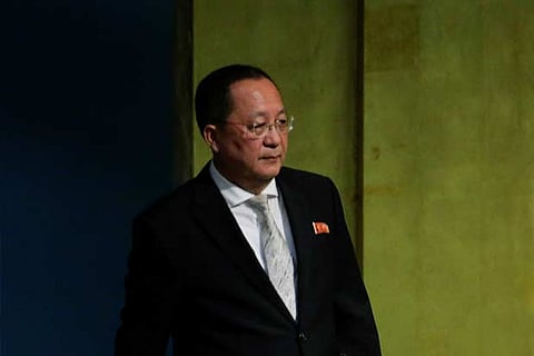 North Korean Foreign Minister Ri Yong-ho.(Photo: Reuters)