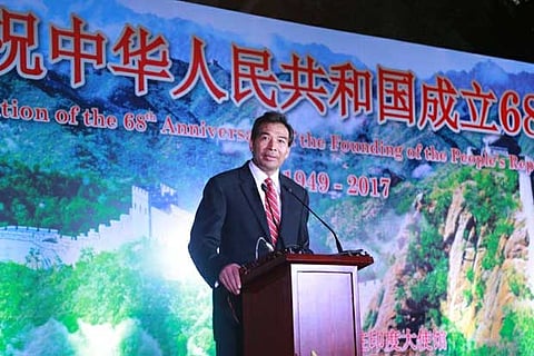 China's Ambassador to India Luo Zhaohui (Image: Twitter/DDNews)
