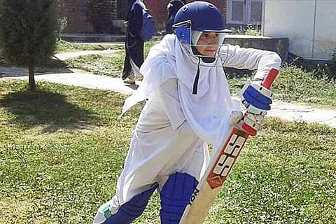 A woman cricketer in Baramulla defies social restrictions in her passion for the sport