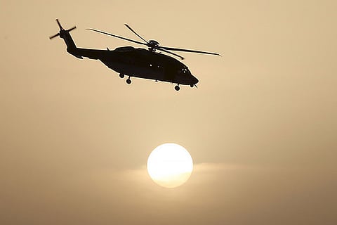 A Saudi special forces helicopter (Reuters File Photo)