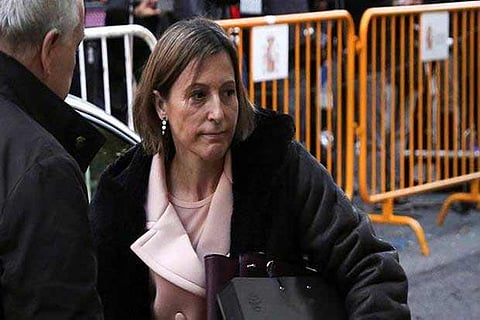 Catalan parliament speaker detained pending bail