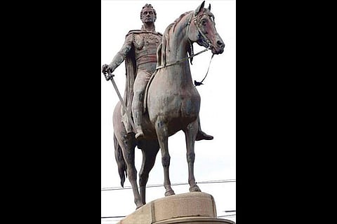 The statue of Thomas Munro