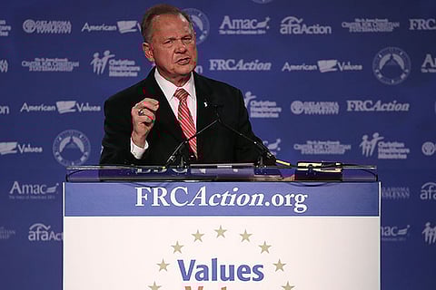 Republican U.S. Senate candidate Roy Moore