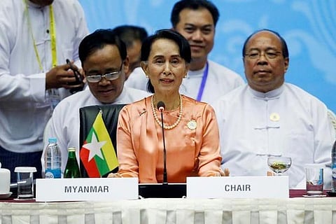 Myanmar State Counselor Aung San Suu Kyi