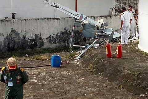 A Remotely Piloted Aircraft searcher crashed while taking off (Image creidt: ANI)