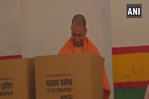 UP civic polls: Voting begins for first phase, Yogi casts his vote