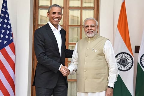 This is the first meeting between Obama and Modi after Obama had left White House