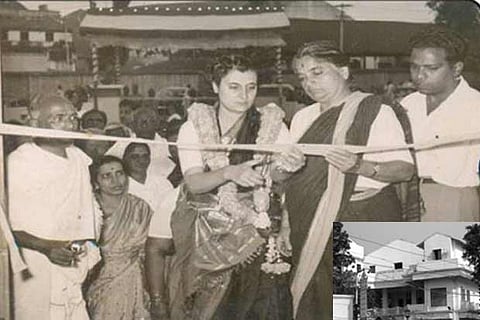 Pictures taken during the inaugural ceremony of Andhra Mahila Sabha