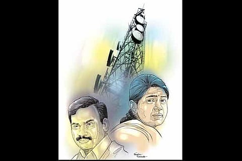Main players of the 2G spectrum scam (llustration by Varghese Kallada)