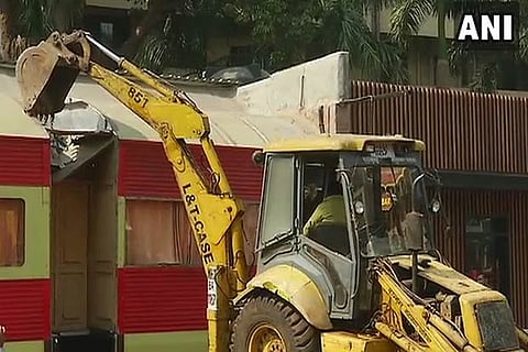 BMC continues demolition drive against illegal structures in Kamala Mills area