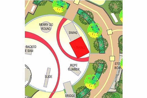 An artist?s rendering of the park