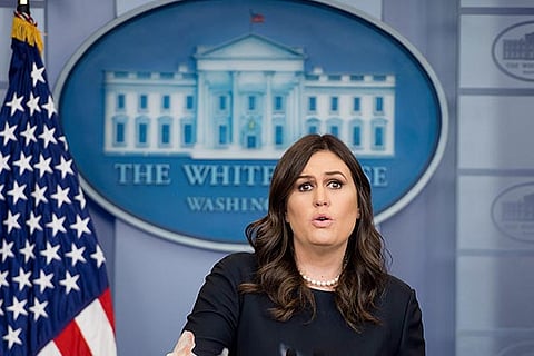 White House Press Secretary Sarah Sanders