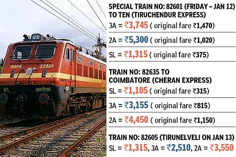 Festival special trains have become real money spinners