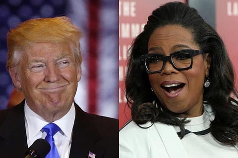 Trump says he would beat Oprah Winfrey in White House race
