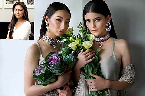 (Inset)Ananya Malhotra; Models flaunting creations by Ananya