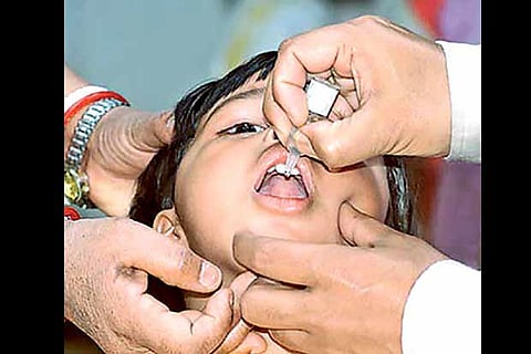File photo of pulse polio programs
