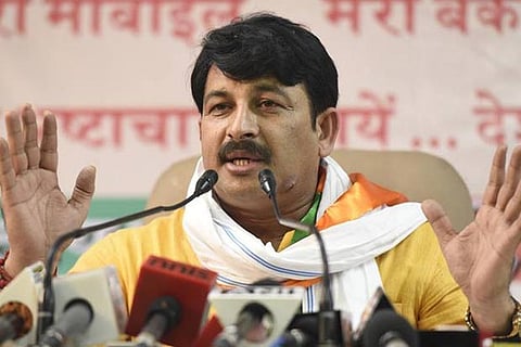Delhi BJP chief Manoj Tiwari