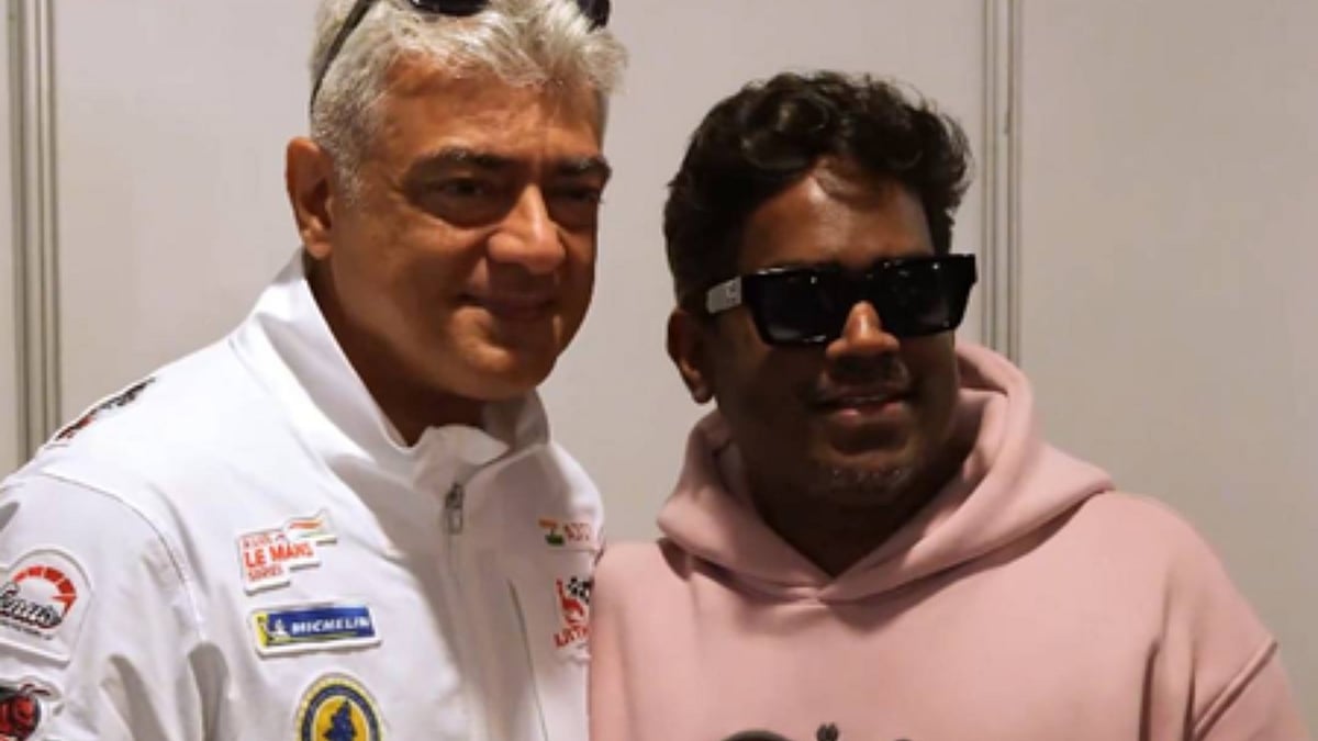 Yuvan Shankar Raja meets Ajith at Dubai Autodrome; fans thrilled!