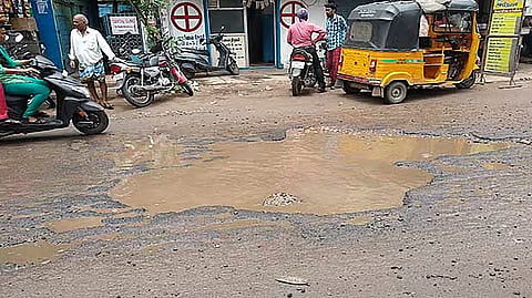 Pothole-ridden Kolathur road nightmare for locals