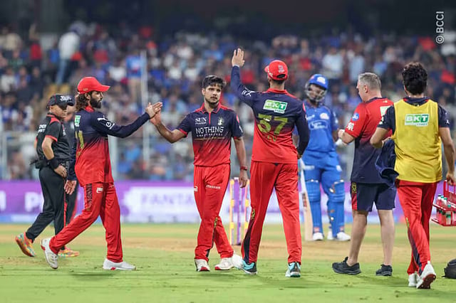 RCB beat MI by 18 runs after batters fire