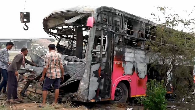 Rajasthan: 8 killed, 24 injured as bus catches fire after ramming truck ...