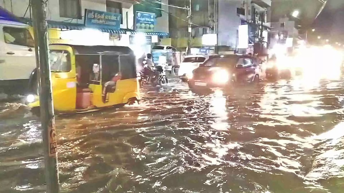 Several areas in Tambaram are flooded due to rain