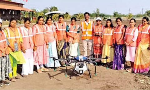 Garuda Aerospace trained 500 rural women on drone tech