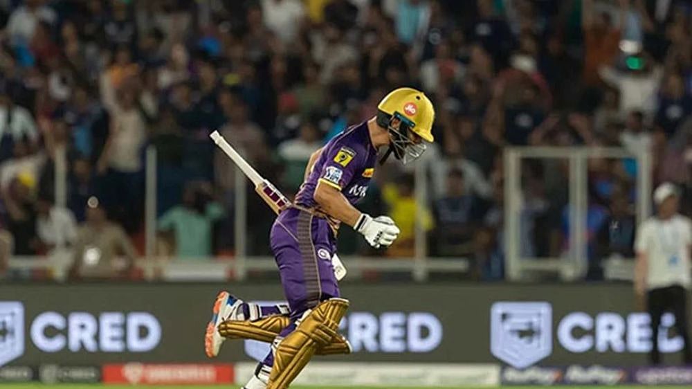 Five sixes bat used by Rinku was KKR captain Rana's