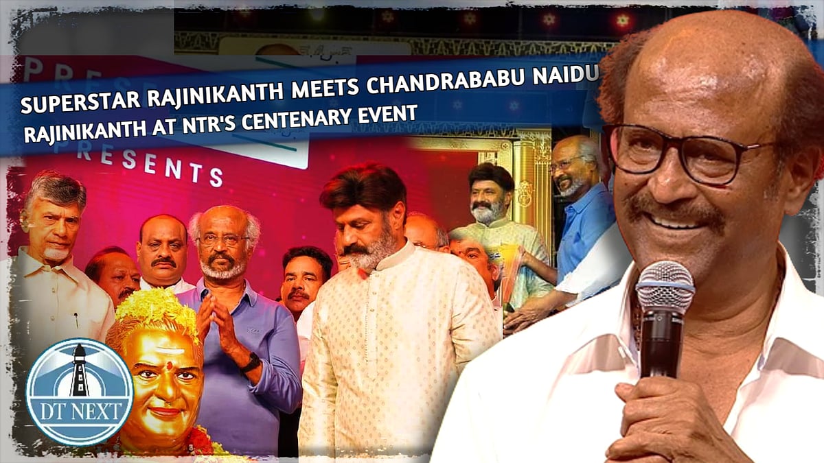 Superstar Rajinikanth meets Chandrababu Naidu