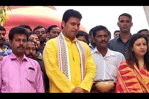 Biplab Kumar Deb sworn-in as Tripura CM