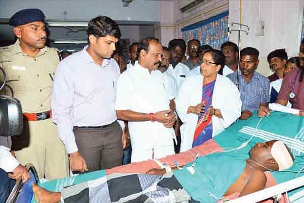 Minister Kadambur Raju faces tough questions from Thoothukudi victims