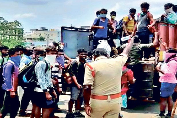Andhra Pradesh cops ‘dump’ guest workers back in Tamil Nadu
