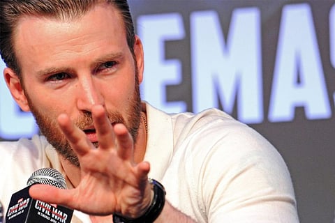 Chris Evans uses nude photo leak to exhort voter turnout in US polls