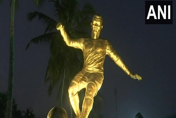 Cristiano Ronaldo's statue installed in Panaji, Goa