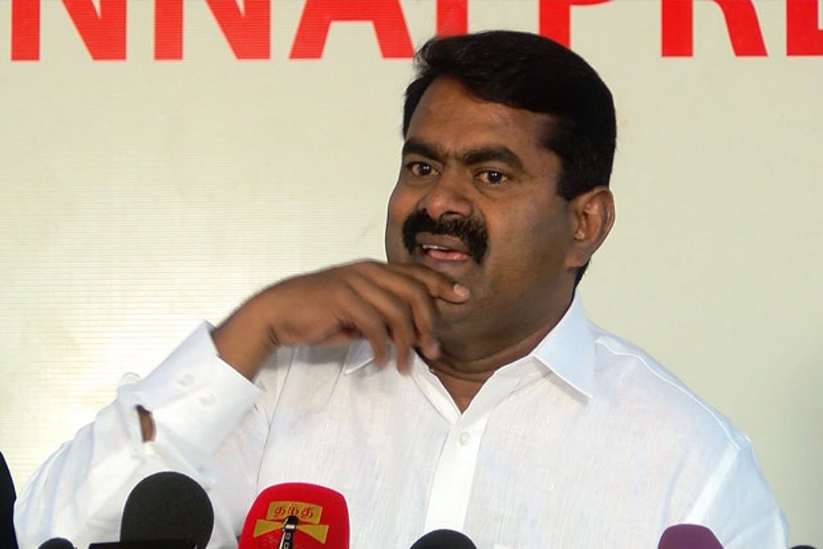 Seeman Seeman-led Naam Tamilar Katchi stands third in most number of votes