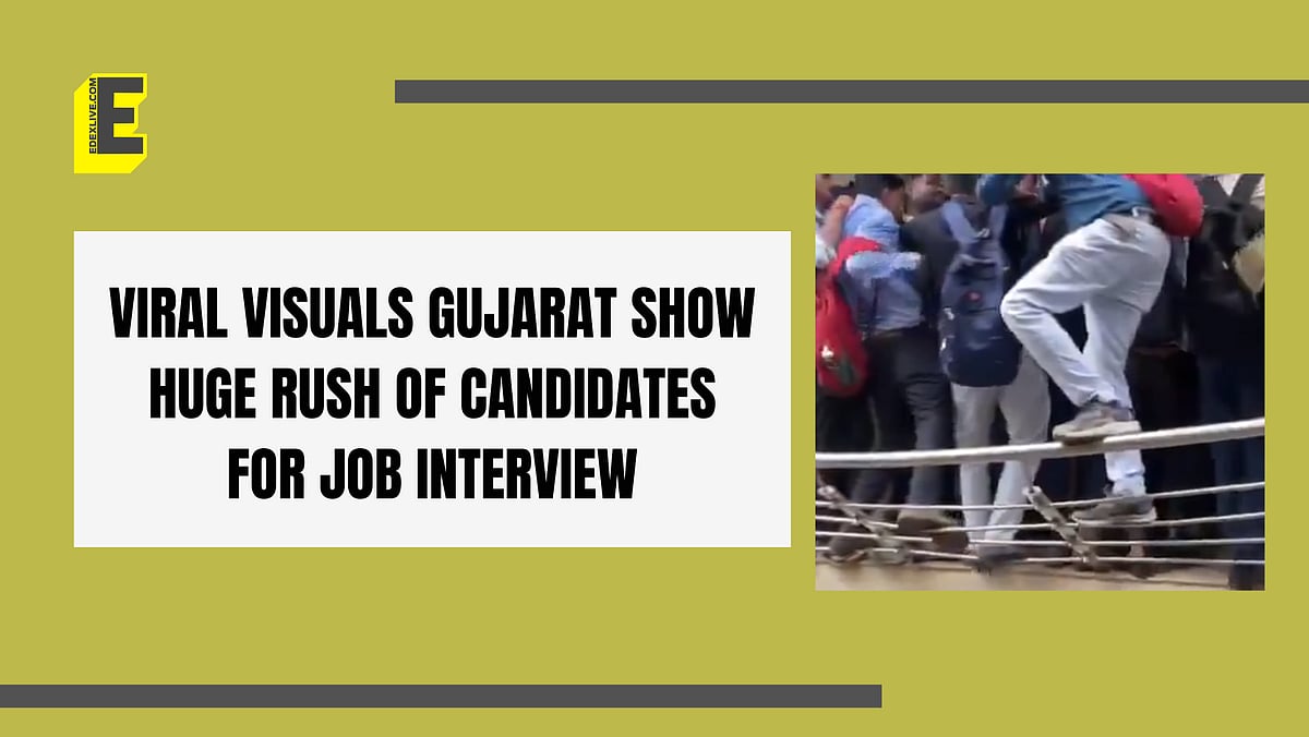 Viral Video Shows Railing Collapse Amid Huge Crowd for Job Openings in ...