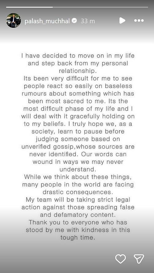 Palash Muchhal on wedding