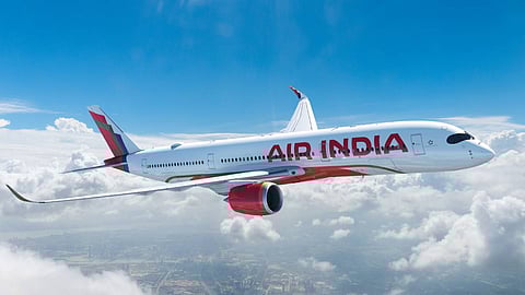 Air India Flight in sky