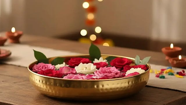 urli decoration for bengali new year