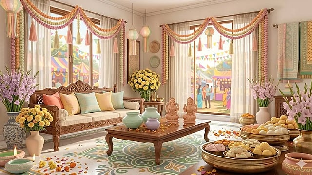 interior decoration for bengali new year
