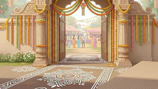 Entrance Gate Decoration on Bengali New Year