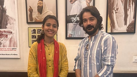 Afreen Shilpi And Prosenjit Chatterjee Photo